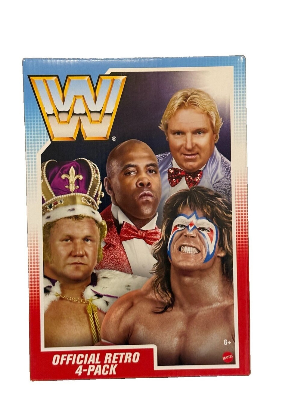 WWE Mattel Retro 4-Pack Ultimate Warrior Virgil Bobby Heenan King Harley Race